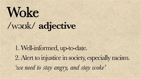 woke definition for dummies